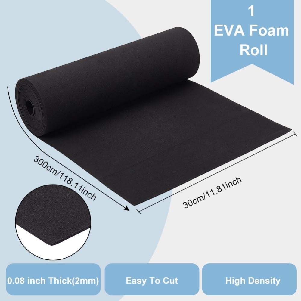 EVA Foam Craft Sheets Black 30 - Craft Foam Roll 评论和价格