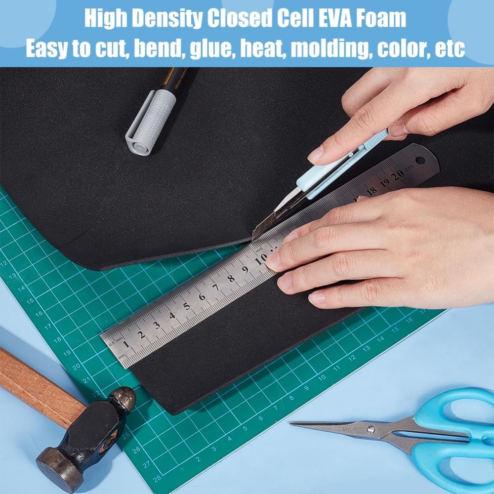 EVA Foam Craft Sheets Black 30 - Craft Foam Roll 评论和价格
