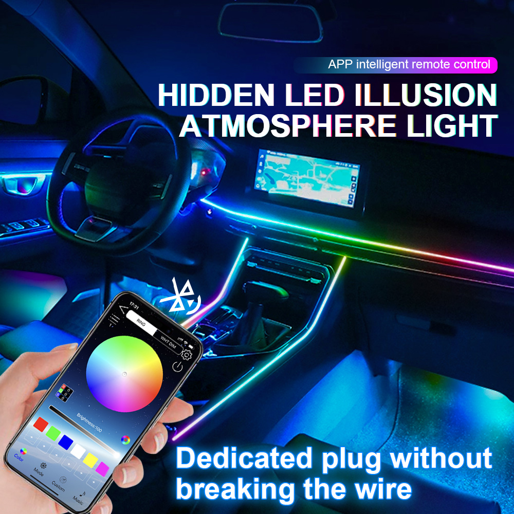 18/22 in 1 Acrylic Led Car Amb - Led El Wire 评论和价格
