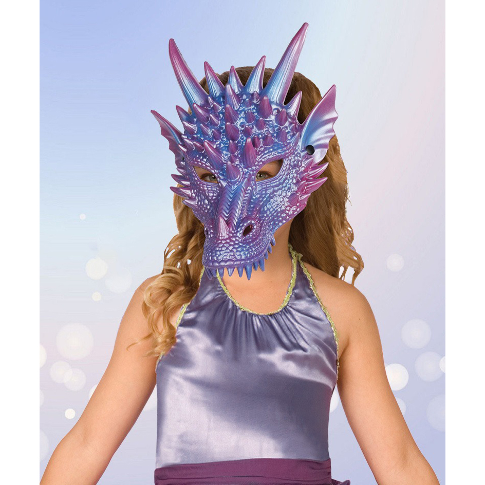 Pearl Blue Dragon Mask 3D Prin - Cosplay Prop Blueprints 评论和价格