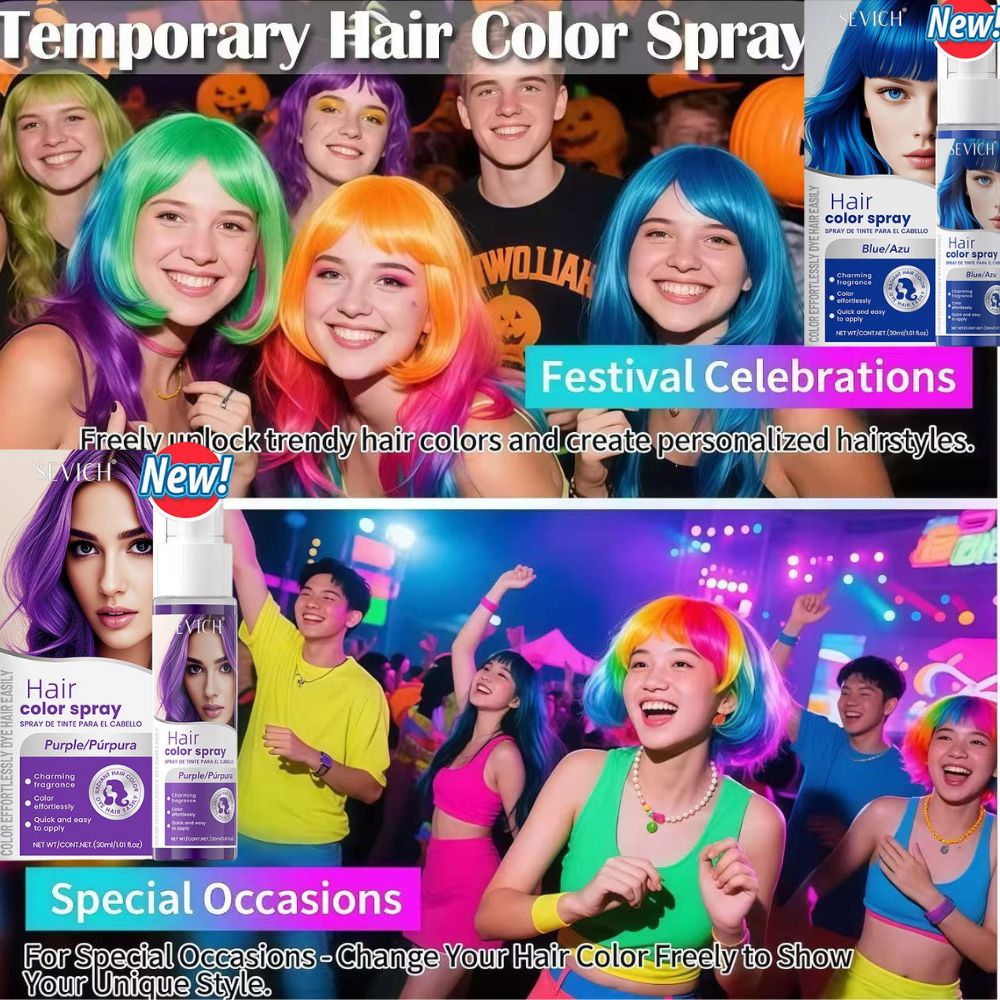 8 Colors Hair Color Spray Disp - Hair Spray Color 评论和价格