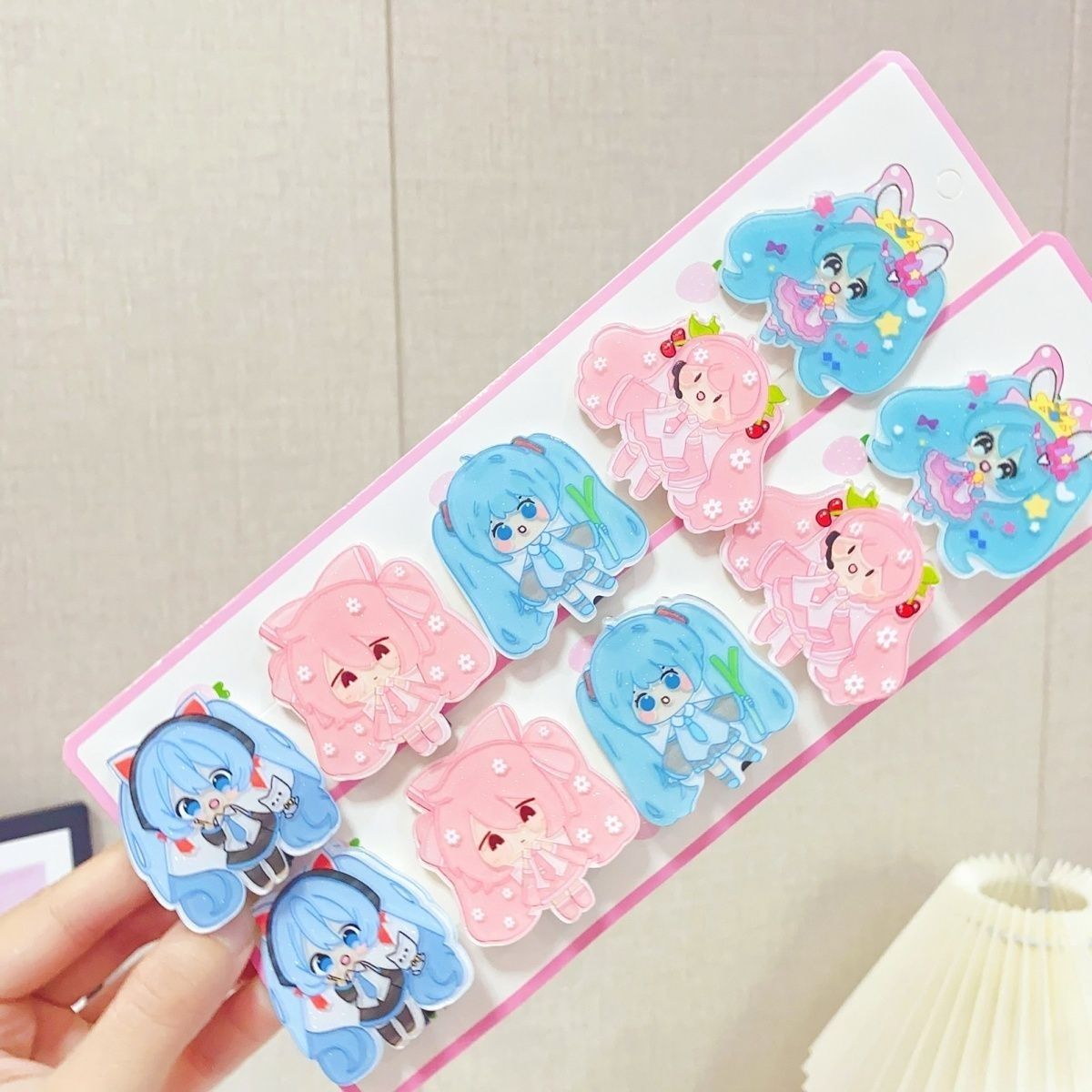 Hatsune Miku cartoon hair clip - Cosplay Prop Diy 评论和价格