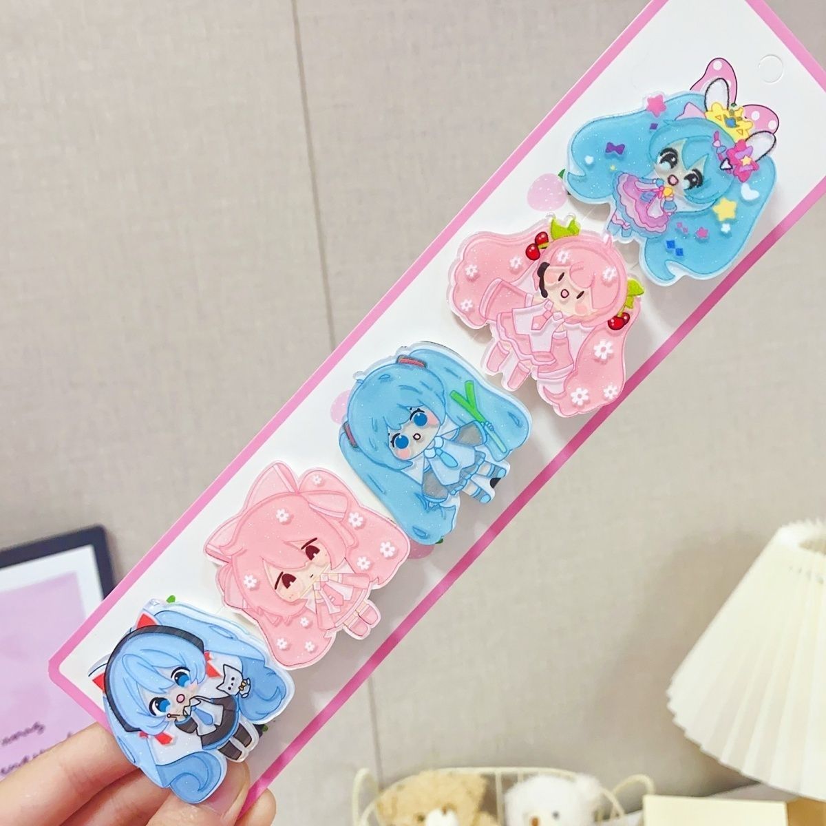 Hatsune Miku cartoon hair clip - Cosplay Prop Diy 评论和价格