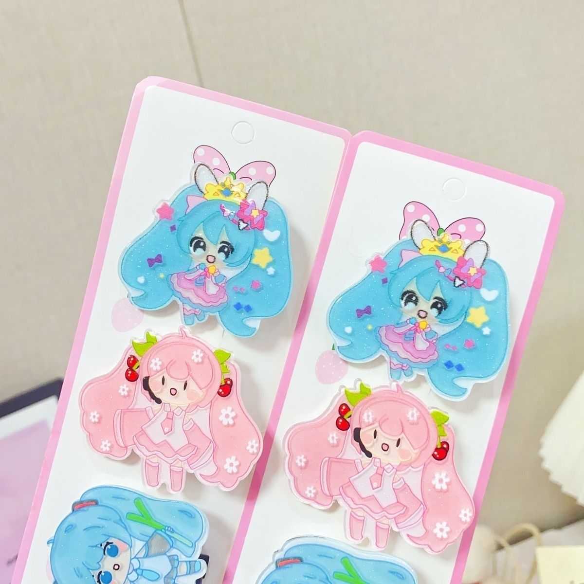 Hatsune Miku cartoon hair clip - Cosplay Prop Diy 评论和价格